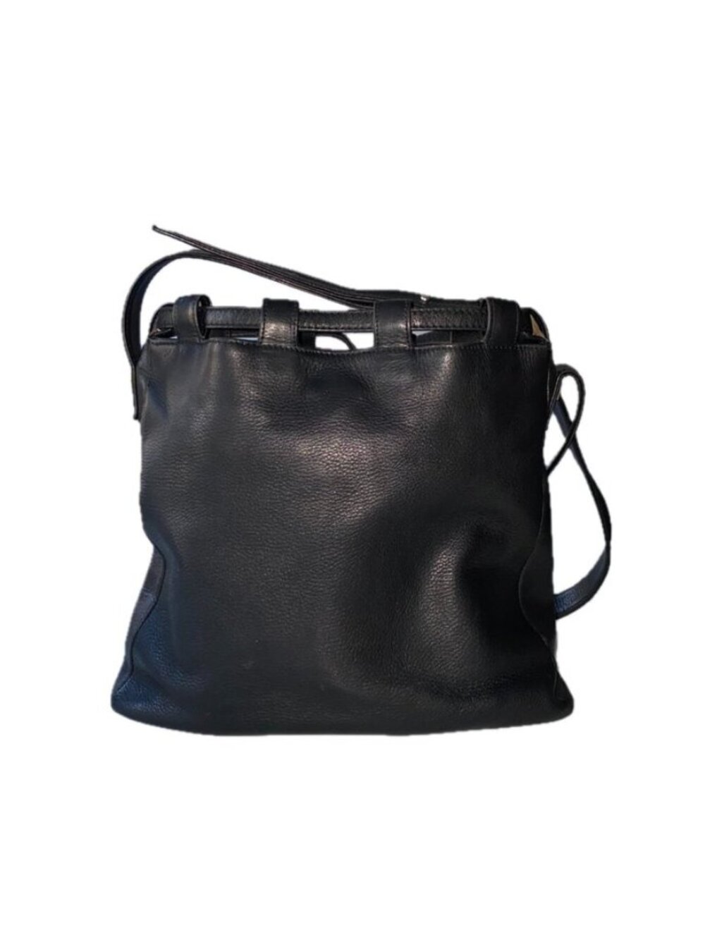 Paloma Picasso Leather Hobo Bucket Crossbody Bag Italy - Picture 2 of 13